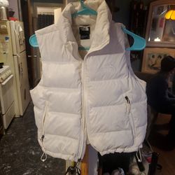 Nwt White North Face Vest Women's Size Sm $100