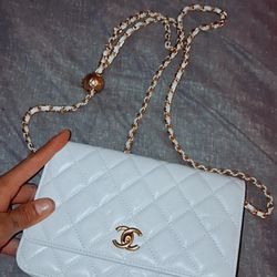 White  purse.