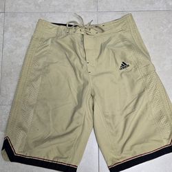 Vintage Adidas Lima 365 ClimaCool Shorts Men's M Y2K Tan TS Team Sports