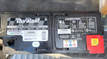 Duralast Platinum H9 battery