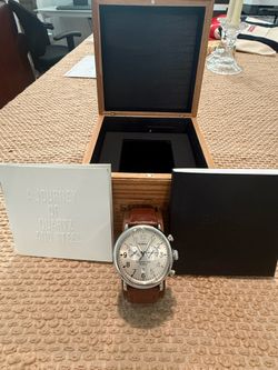 Shinola Runwell Chronograph 46mm Quartz – Argonite-5021 – Excellent Condition