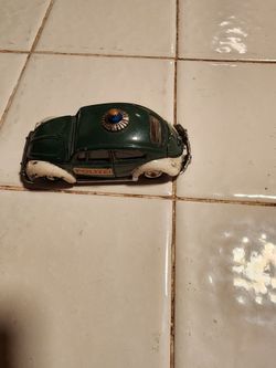 Vintage VW Beetle Polizei Die-Cast Toy Car