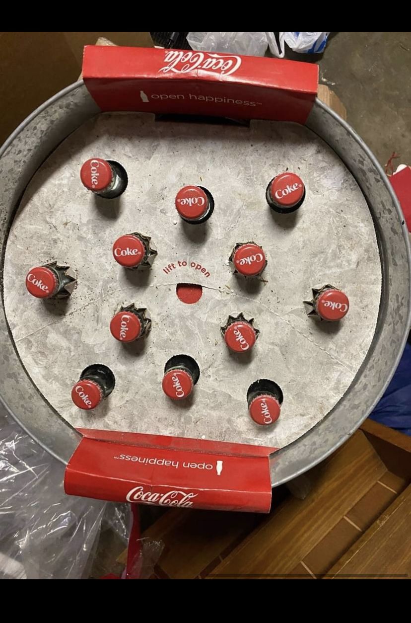 Coca Cola Tub With Bottles