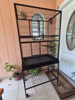 Large Black Bird Cage