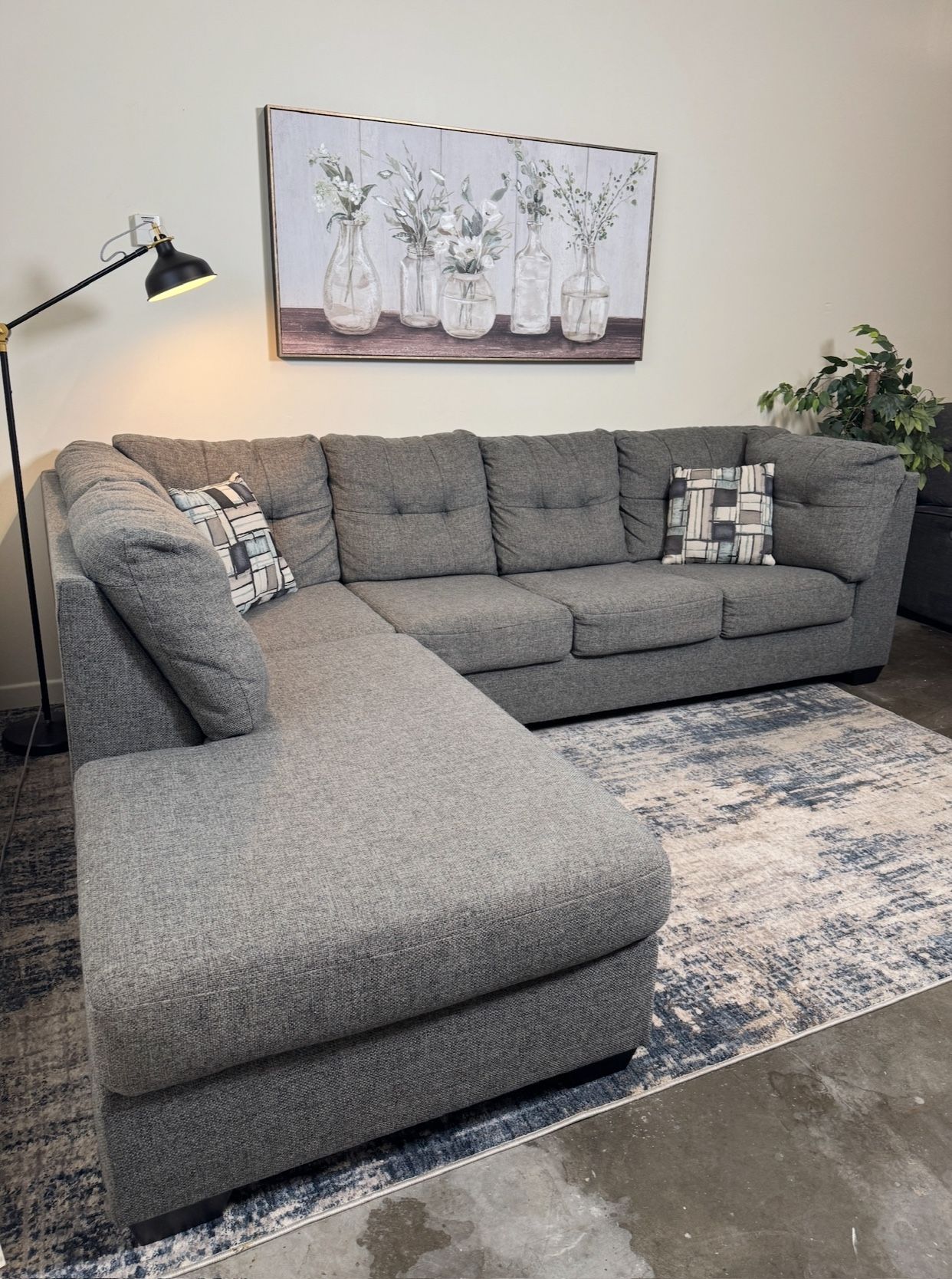 FREE DELIVERY Gray Modern Sectional Couch