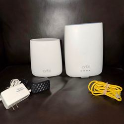 Netgear Orbi Mini RBK22 Whole Home Tri-band WiFi System AC2200 2-Pack White