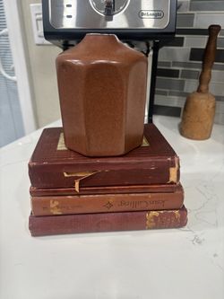 Vintage Books & Vase