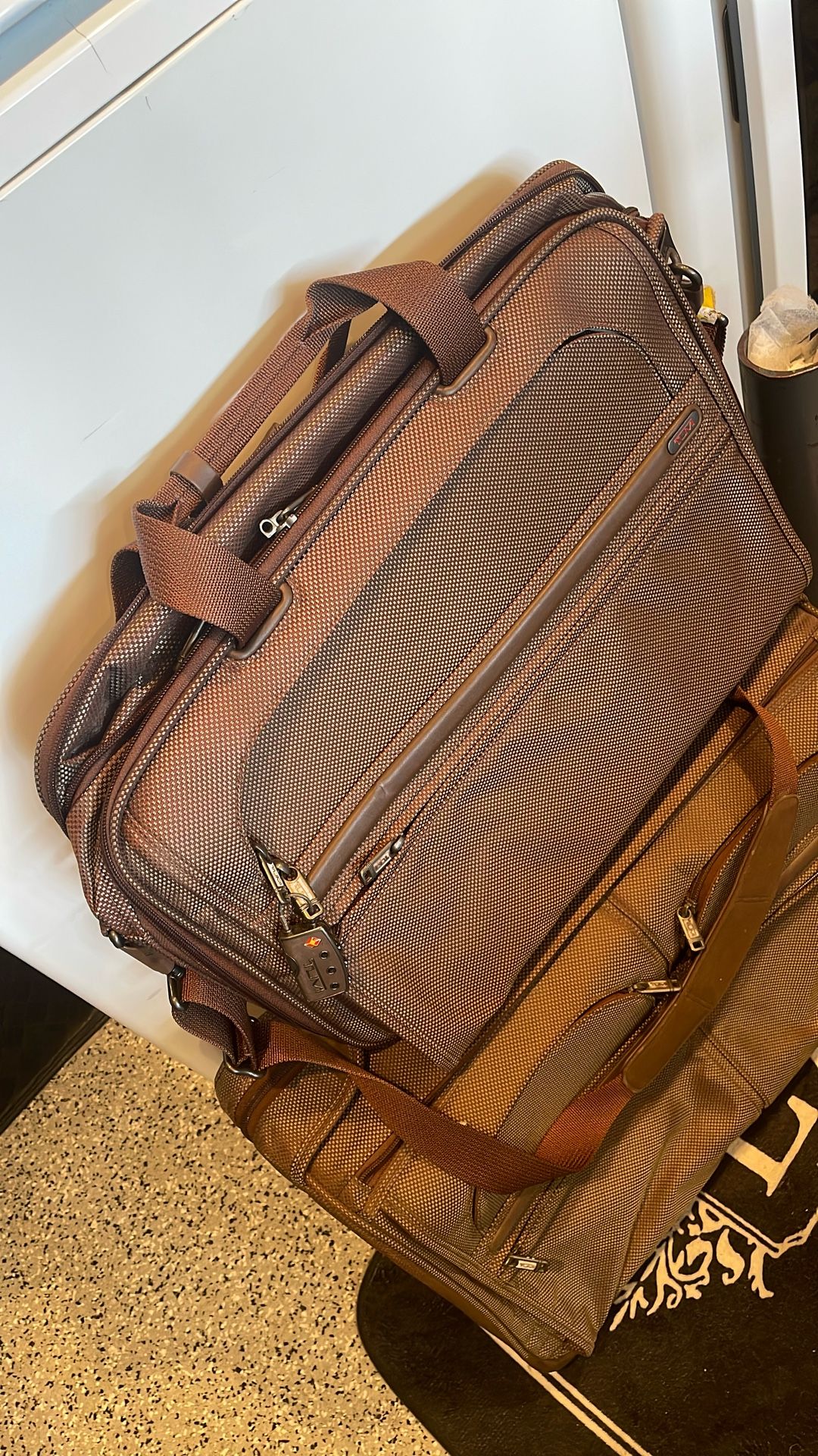 Vintage Tumi Overnight Bag With Laptop bag