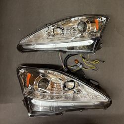 Pair Headlights Assembly 2006-2013 Lexus IS250 IS350  Projector Headlamps Driver Passenger Side 
