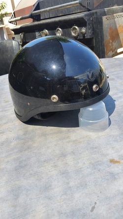 Motorcycle helmet open face