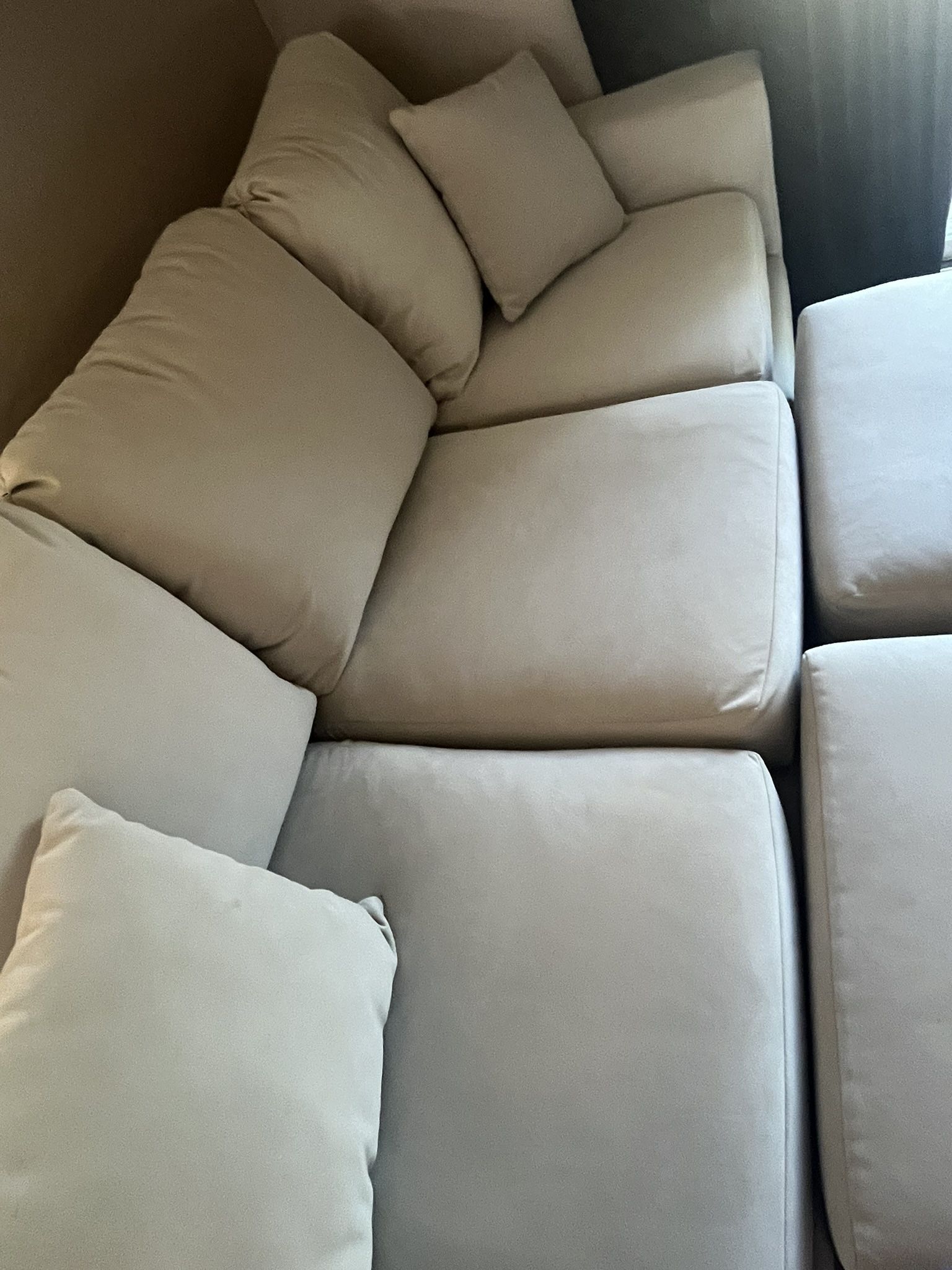 Couches And 2 Ottomans