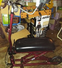 Knee walker cleaning out my attic