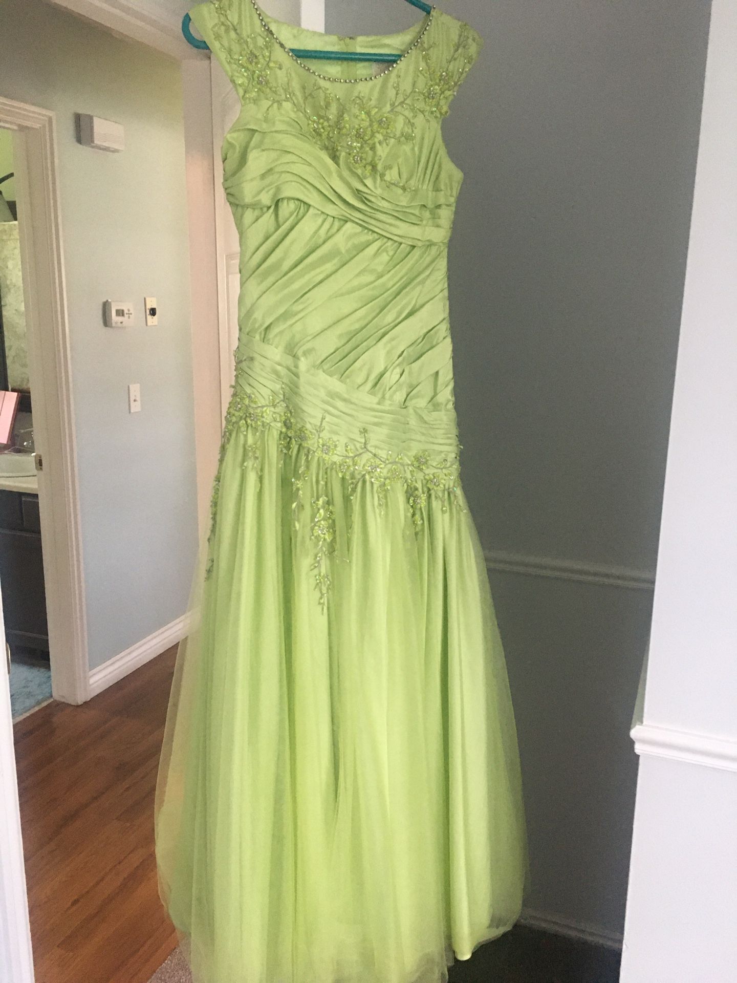 Green formal dress