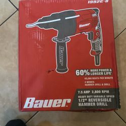 Bauer 1/2” Reversible Hammer Drill