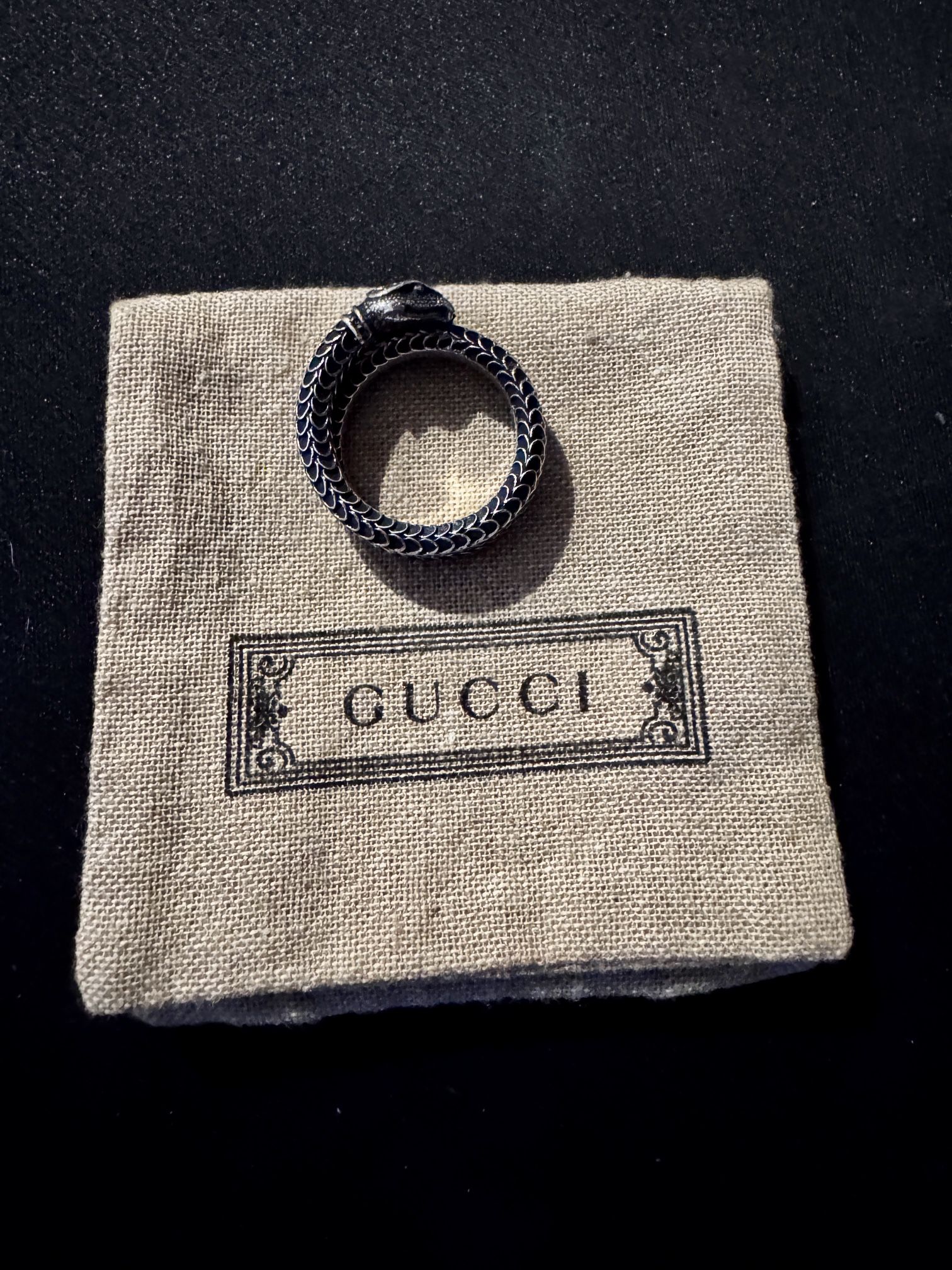 Gucci Garden Silver Snake Ring