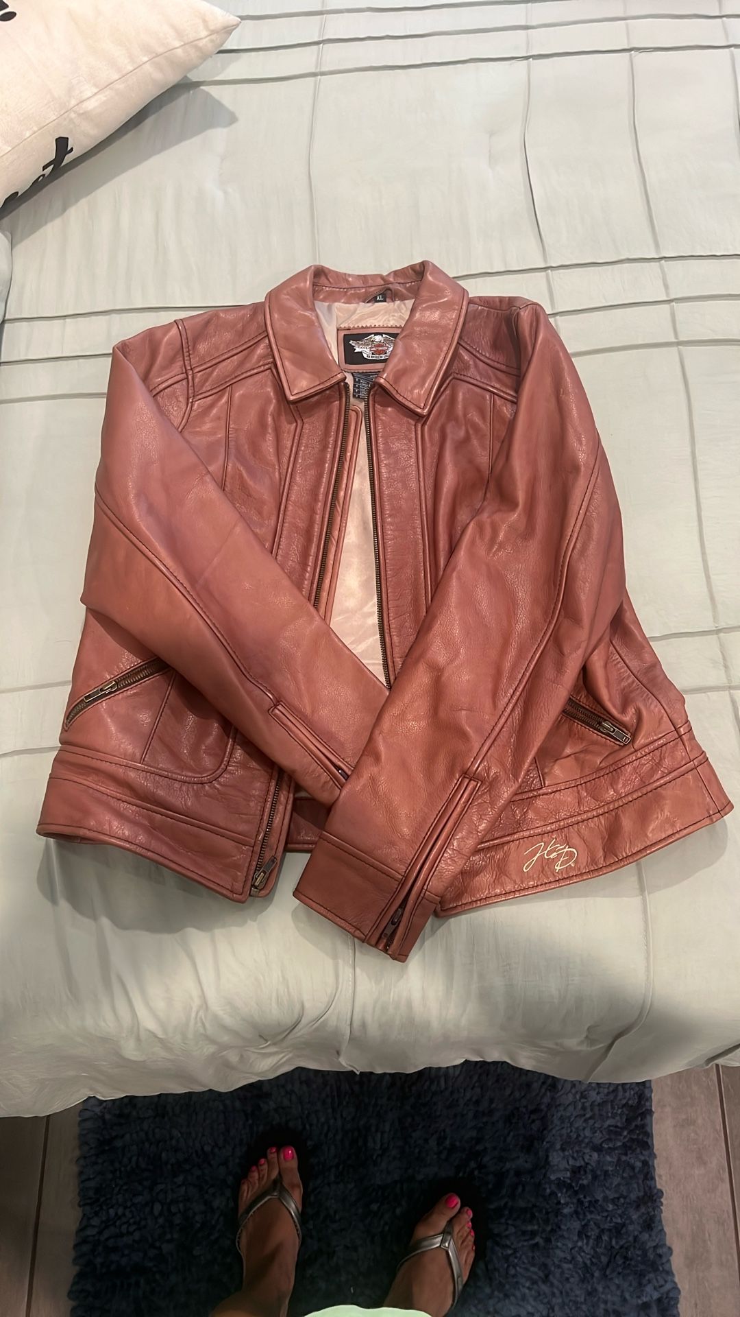 HD Brown Leather Jacket