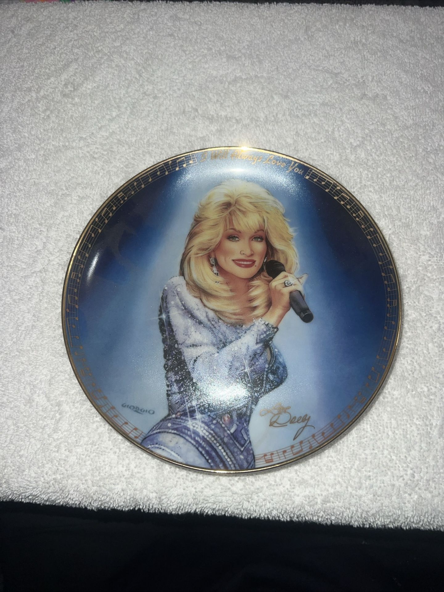 Dolly Parton, I Will Always Love You. Collectible Plate.