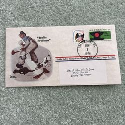 1978 First Day Of Issue Cover Featuring Norman Rockwell Traffic Safety 5¢ Stamp #1272