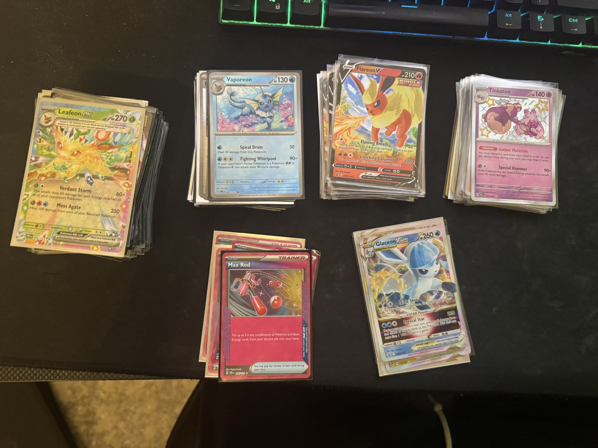 Lot of Ex’s, baby shines, pokeballs, ace specs, v’s, and vstars