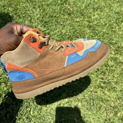 UGG Australia K Highland Hi Heritage Boots Lace Up Brown Kids Size 6Y