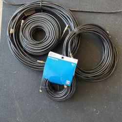 Rg6 Coax Cables (2) 100’ + (2) 50’ 