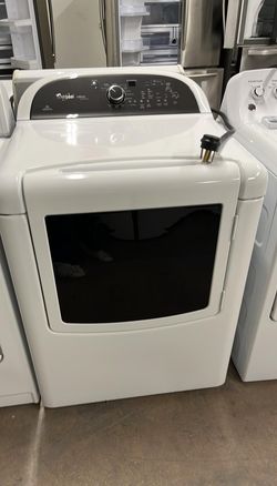 Whirlpool Electric Dryer – Large Capacity, Window Door, White
