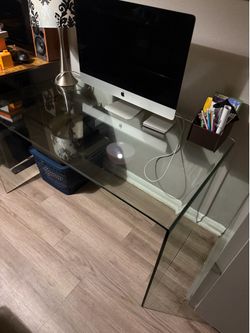Glass desk