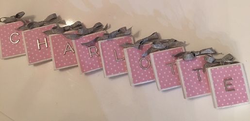Personalized wooden name plates