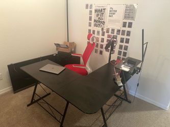 Desk and chair