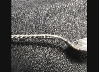 Russian Sterling Silver Teaspoon 
