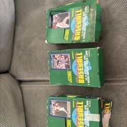 Opened Baseball Card Boxes they are sealed packages