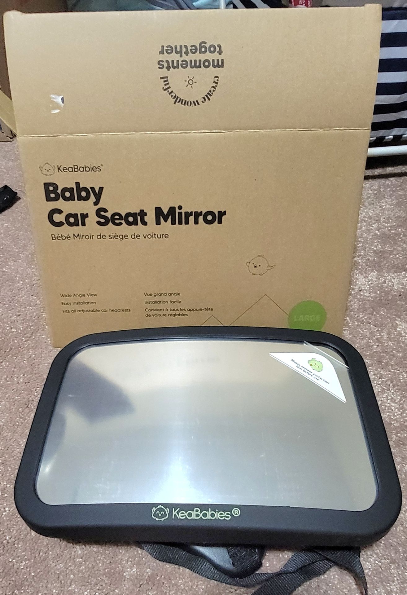 KeaBabies Baby Car Seat Mirror