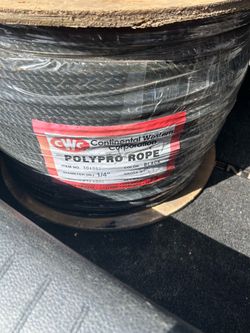Black poly rope