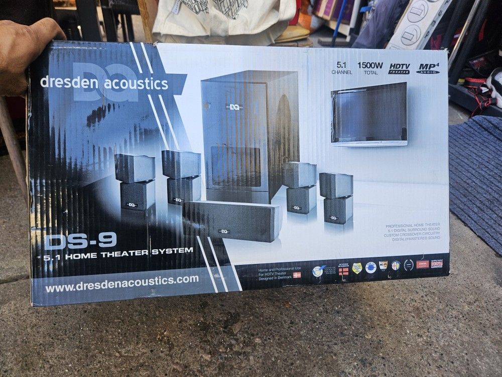 Dresden Acoustics DS-9 5.1 Home Theater System 6 pc Set