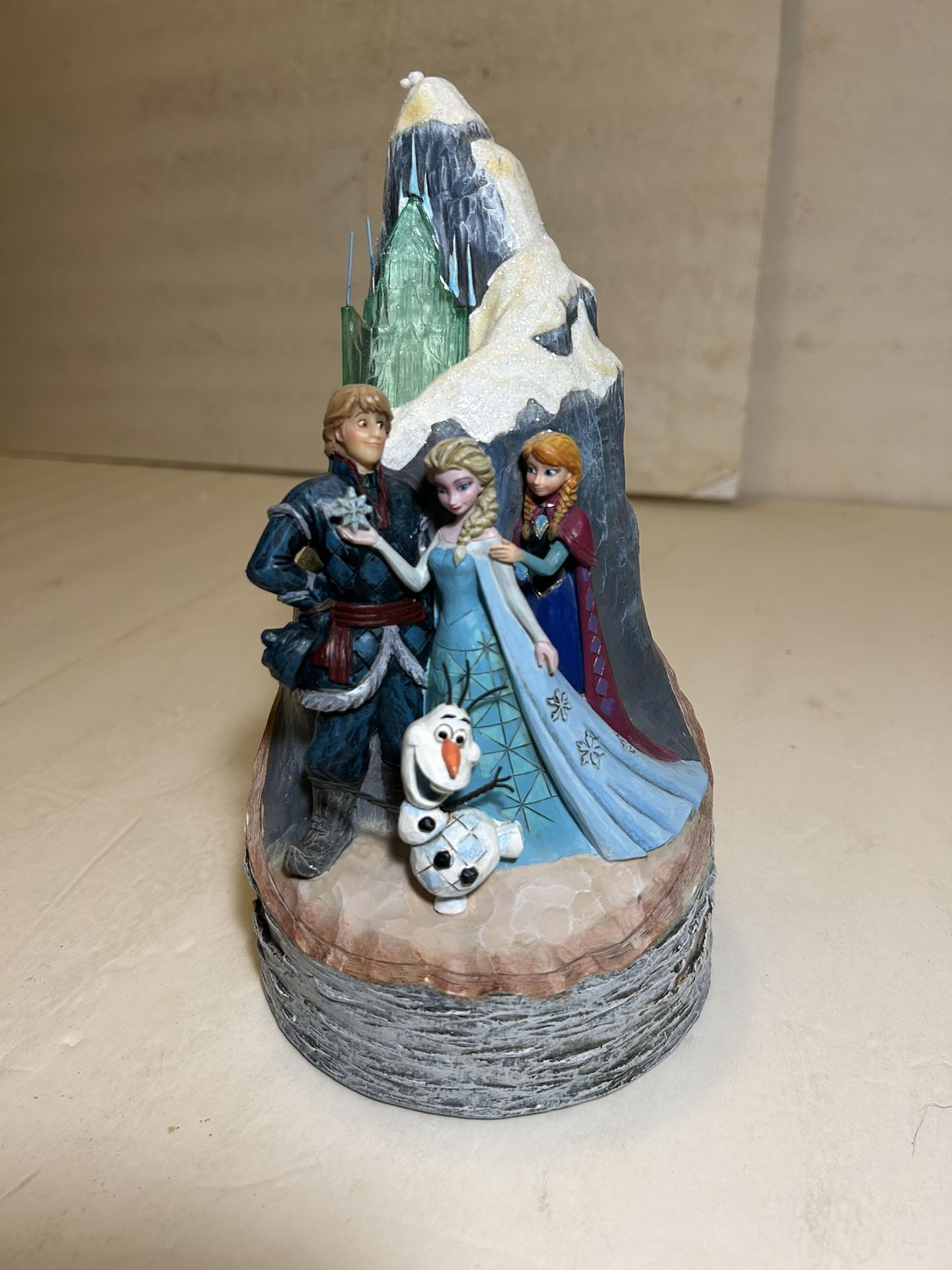 Jim Shore Disney Frozen Carved By Heart “Worth Melting For” Retired Sculpture New Boxed