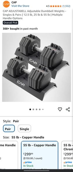 CAP Adjustable Dumbbells Pair