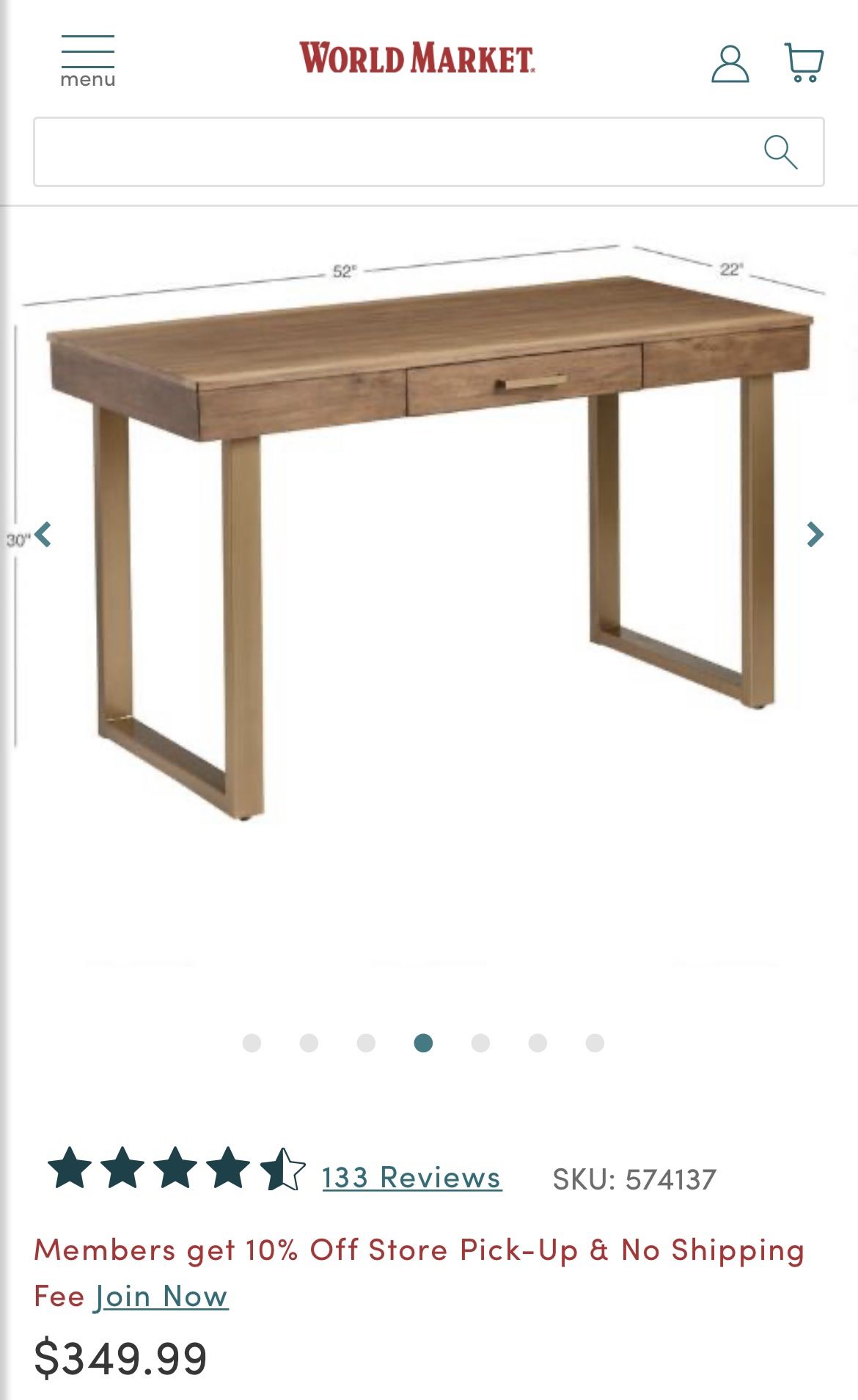 World market sloan table outlet