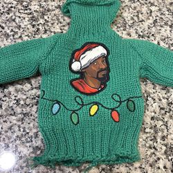 Snoop Dogg Snoop On A Stoop Novelty Wine Sweater