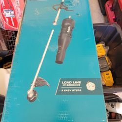 Makita 18v Brushless Couple Shaft Power Head Kit With String Trimmer And Blower Attachment Kit 