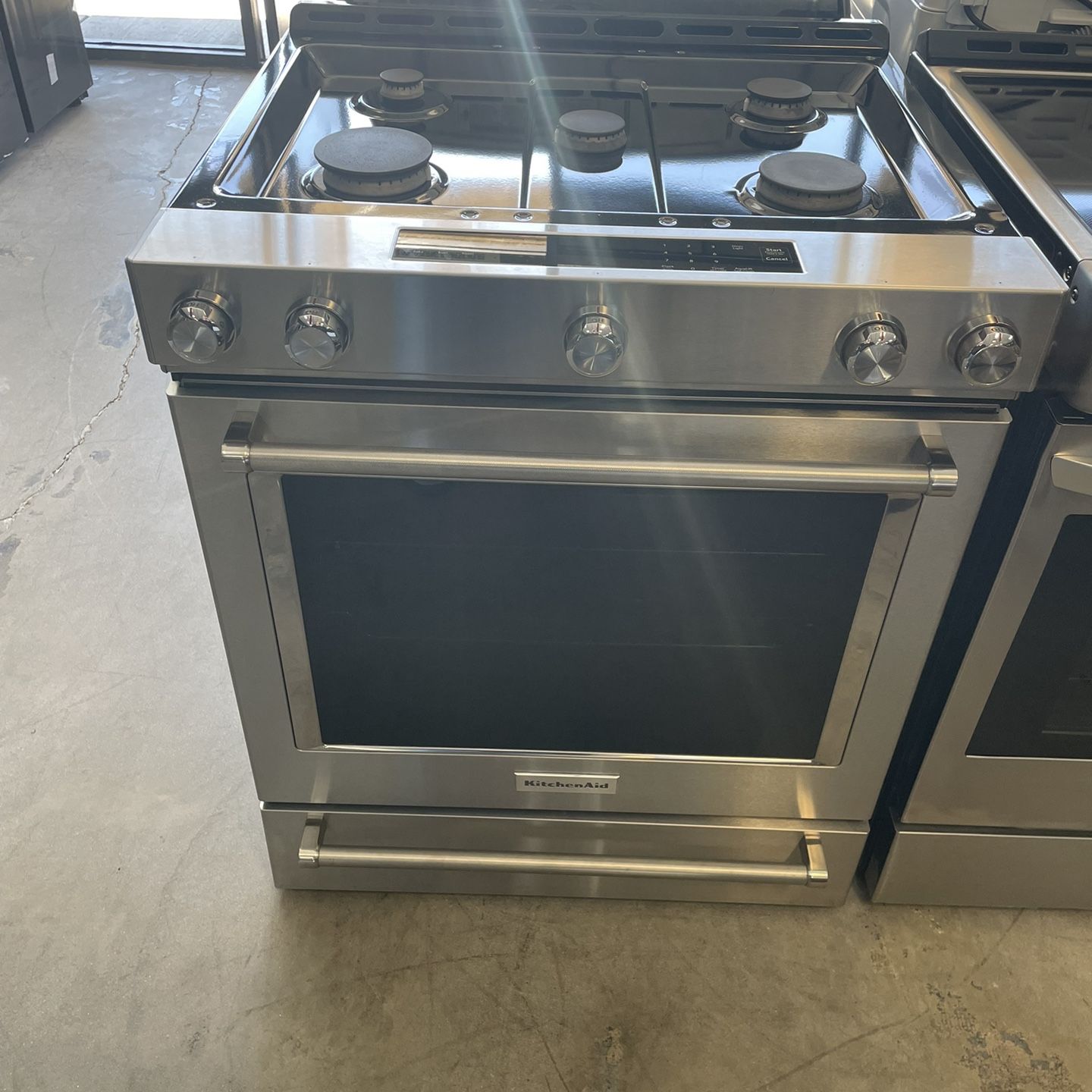 30” KitchenAid Gas Slide In Range In Stainless Steel 