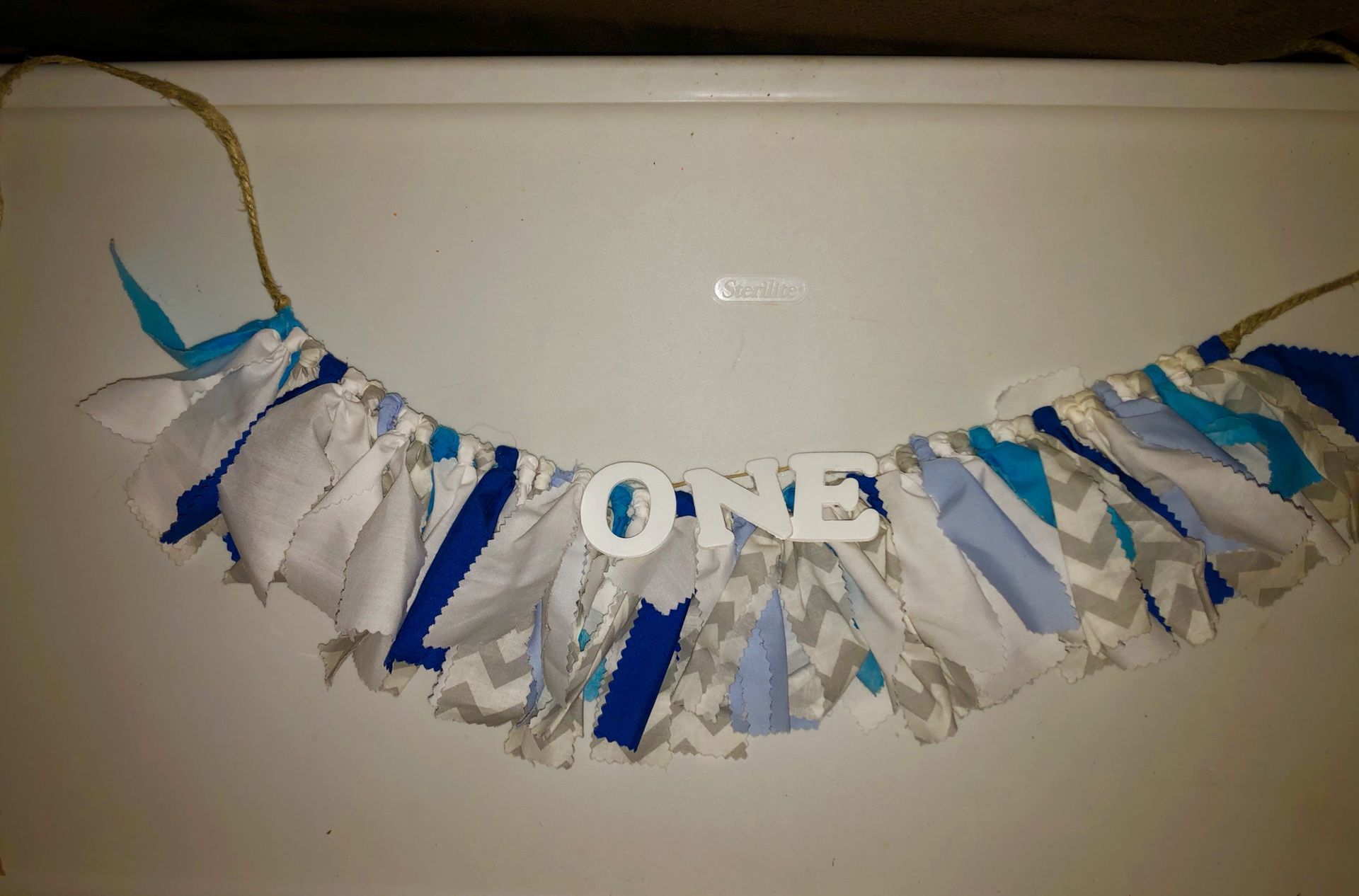High Chair (Custom Made) Birthday Banner