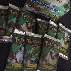 Pokemon Cards: Jungle Packs + Box