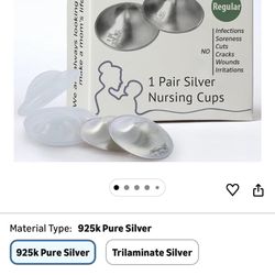 Moogco Silver Nursing Cups