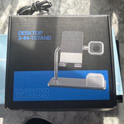 3-In-1 Desktop Stand For Cell Phone & Watch