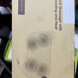 Brand New- Neck Massager With Kneading And Heat With Wall Or Car Plug