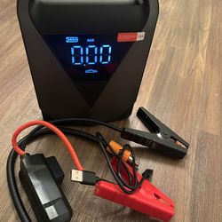 New Power Bank 4 in1 5000Amp Jump Starter Air Compressor LED Flashlight