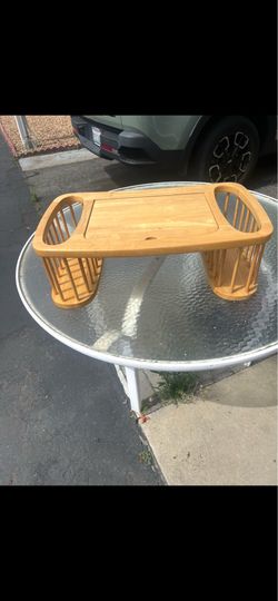 Vintage wooden bed tray