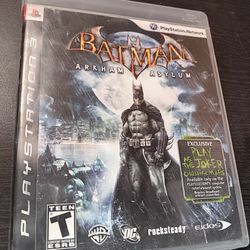 PS3 BATMAN ARKHAM ASYLUM PLAYSTATION 3 GAME 