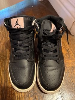 Air Jordan 1 Mid Black High-Top Sneakers