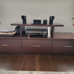 TV Console With 3 Drawer Storage